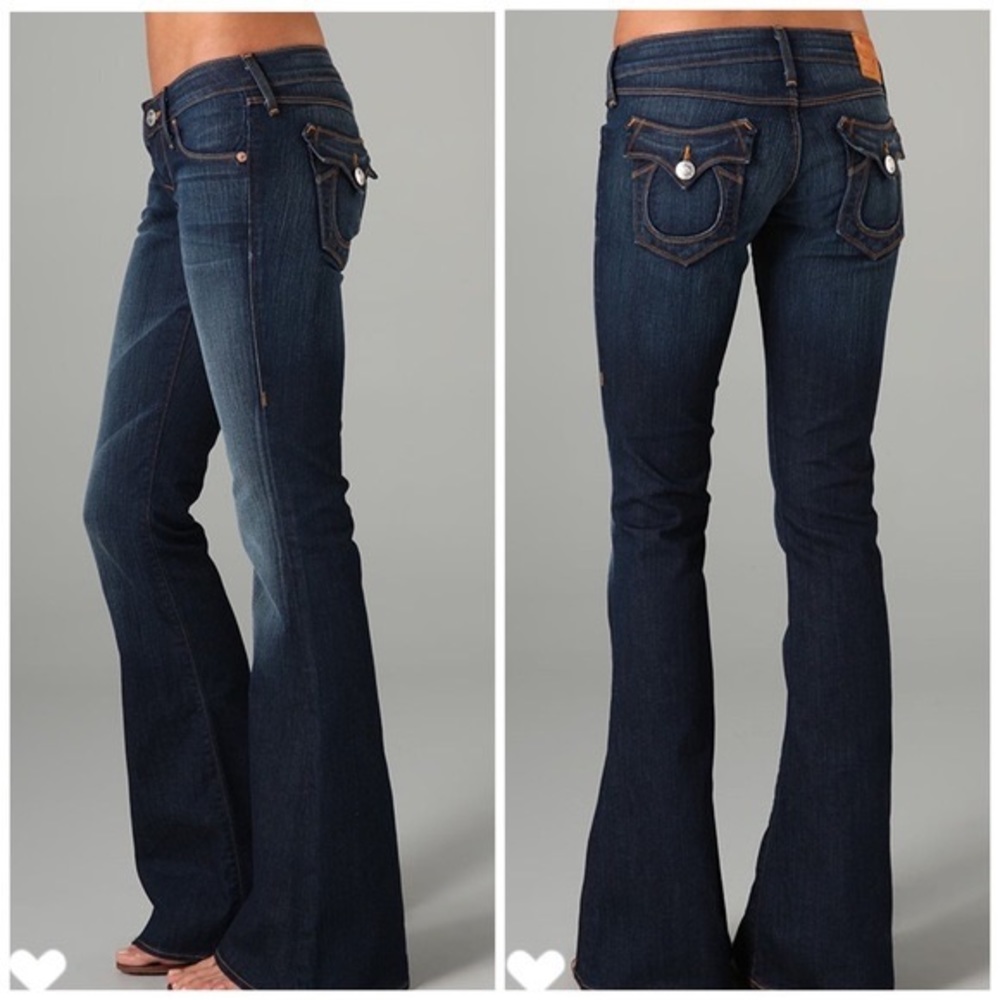 True Religion Carrie Low Rise Flare Jeans